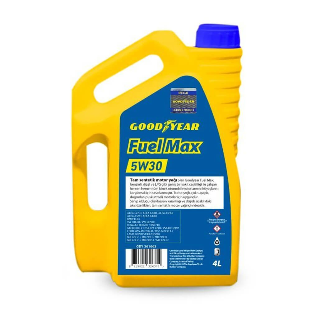 Goodyear Fuel Max 5W-30 Motor Yağı 4 Litre - Image 2