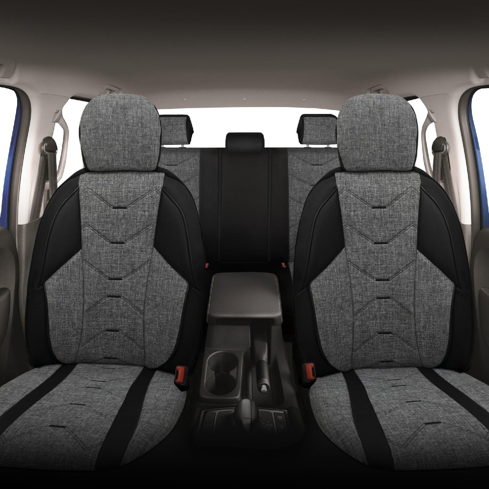 Minderland Verita Elegance Serisi Chevrolet Aveo Limousine 2006 - 2011 Oto Koltuk Kılıfı Keten - Deri Gri - Image 3