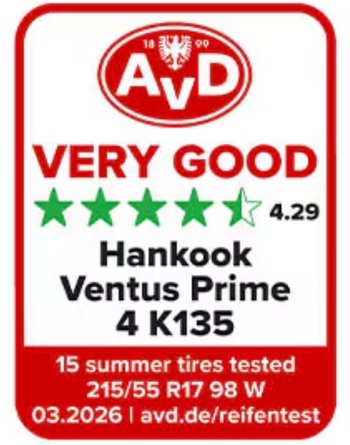 Hankook Ventus Prime 4 Test