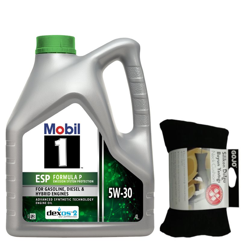 Mobil 1 Esp Formula P 5W-30 Tam Sentetik Motor Yağı 4 Litre & Gojo Boyun Yastığı
