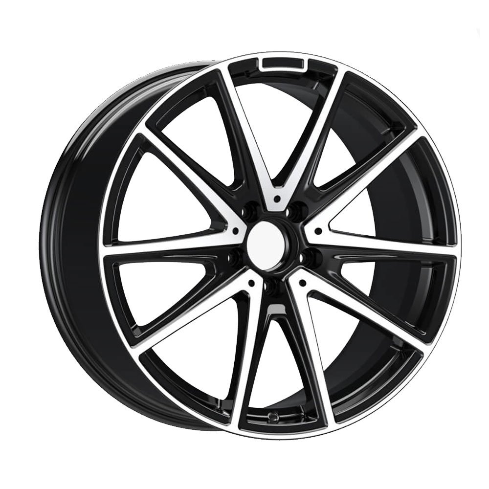 EMR A331-03 9.5x19 5x112 ET48 CB66.6 Black Lip Diamond 19 inç Jant Takımı (4 Adet)