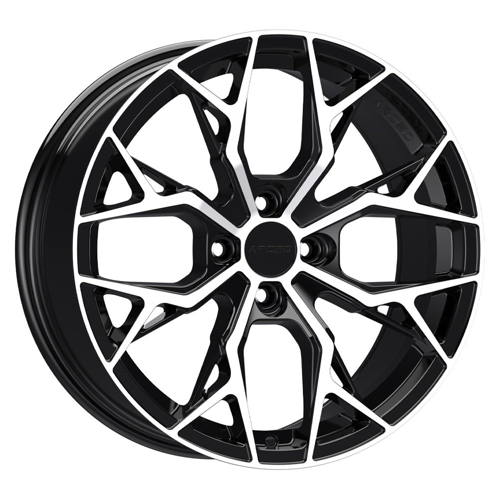 Arceo M01-20 7.5x17 4x108 ET35 CB63.4 Black Diamond 17 inç Jant Takımı (4 Adet)