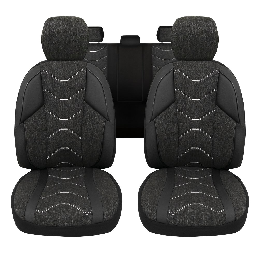 Minderland Verita Elegance Serisi Subaru Forester 2008 - 2013 Oto Koltuk Kılıfı Keten - Deri Siyah
