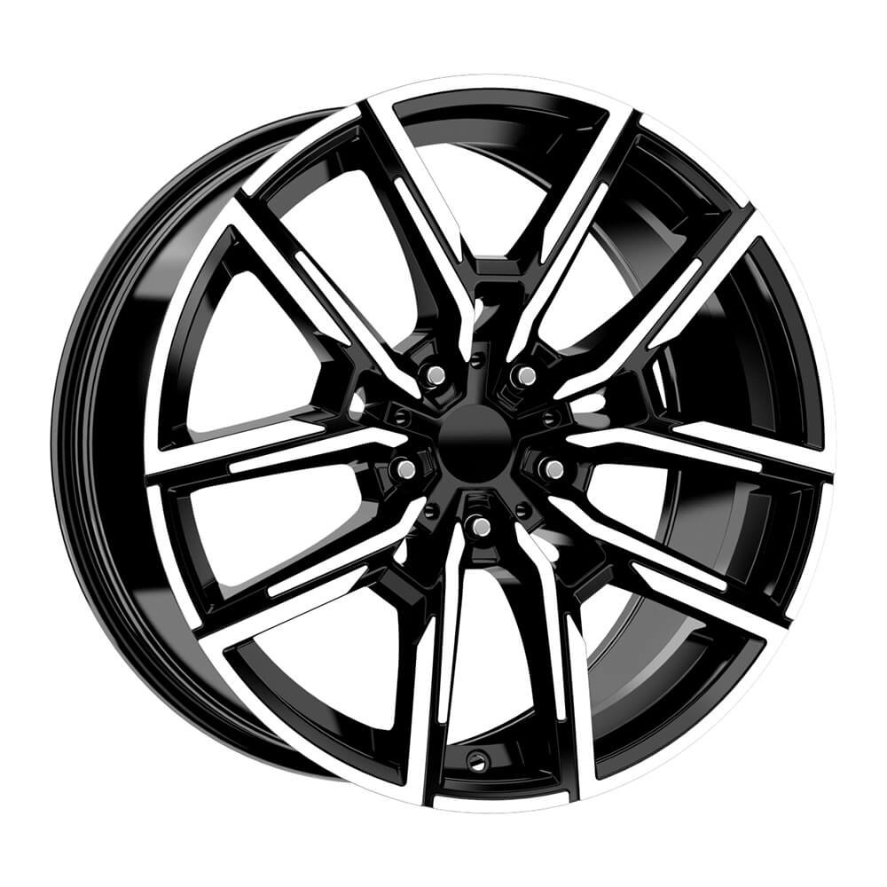 DY Jant DY1249-2 9.5x19 5x120 ET43 CB72.6 Black Diamond 19 inç Jant Takımı (4 Adet)