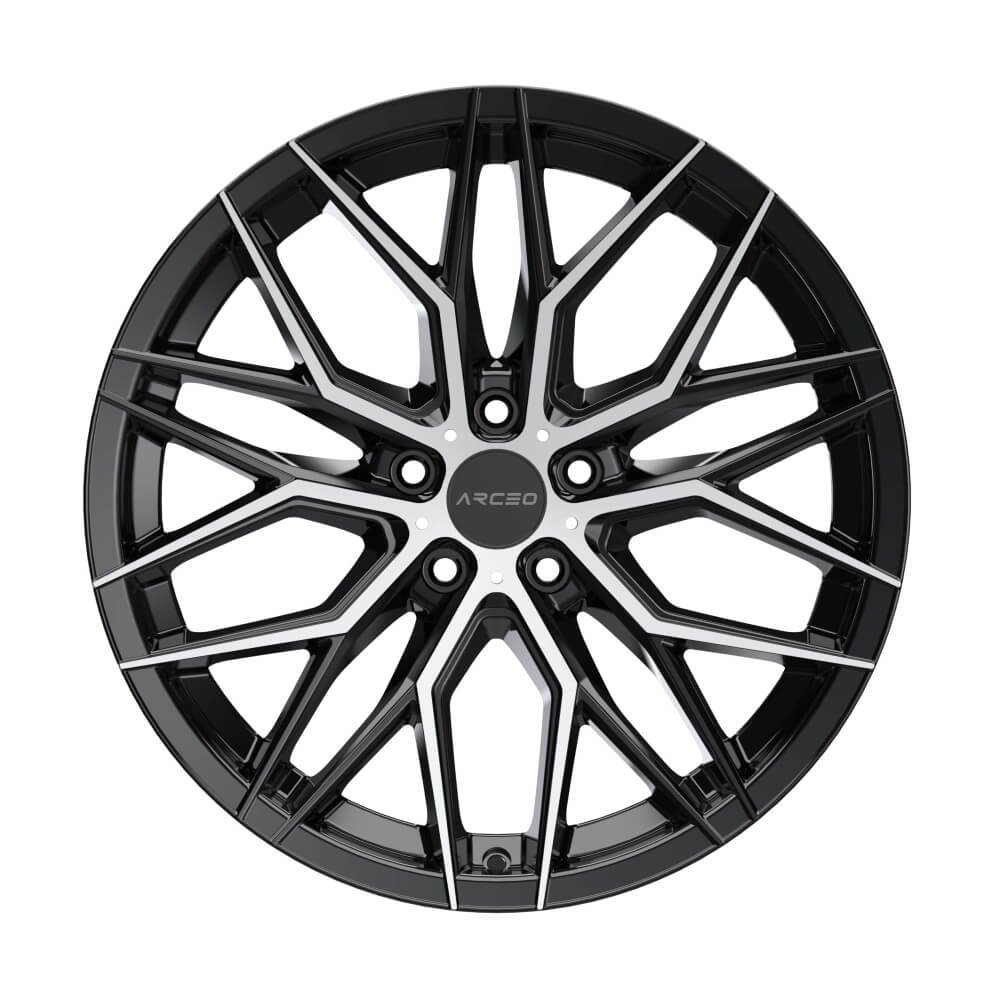 Arceo Valencia 18141-06 8.5x18 5x112 ET35 CB73.1 Black Diamond 18 inç Jant Takımı (4 Adet)