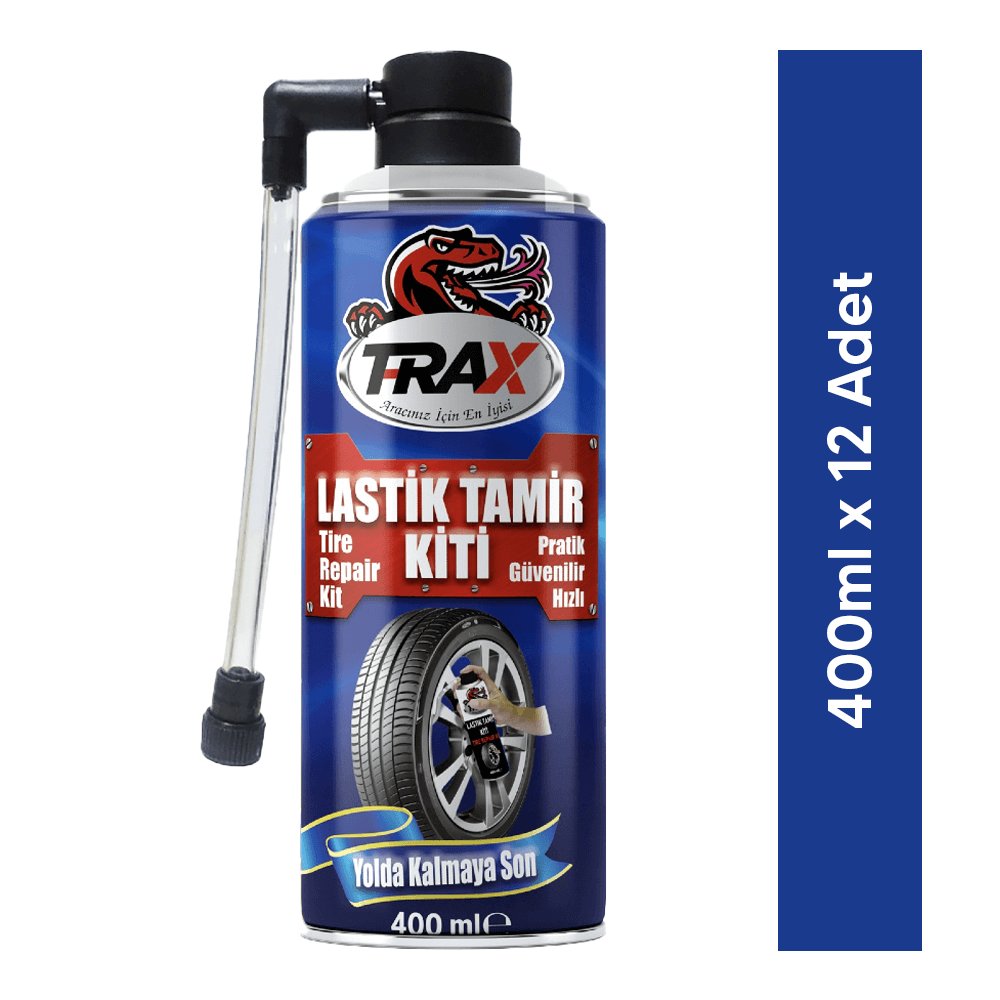 T-Rax Lastik Tamir Kiti 400 ml (12 Adet)