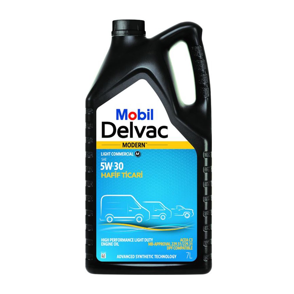 Mobil Delvac Modern 5W-30 Hafif Ticari Motor Yağı 7 Litre