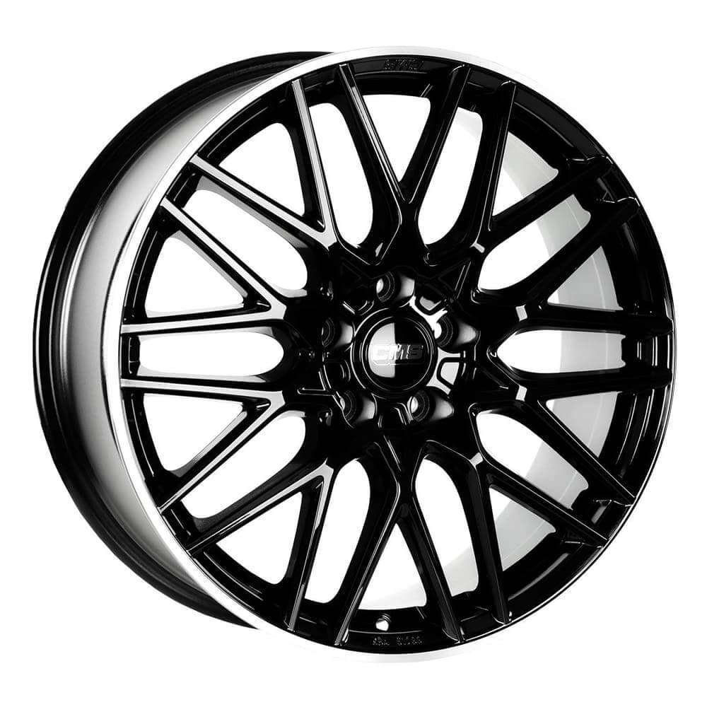 CMS 1064-04 8.0x19 5x120 ET52 CB65.1 Diamond Black Gloss 19 inç Jant Takımı (4 Adet)