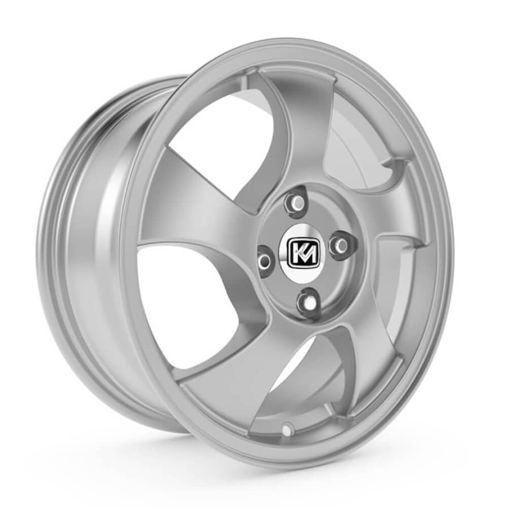 Kormetal KM455 Osaka 6.5x15 4x100 ET35 CB67.2 Silver 15 inç Jant Takımı (4 Adet)