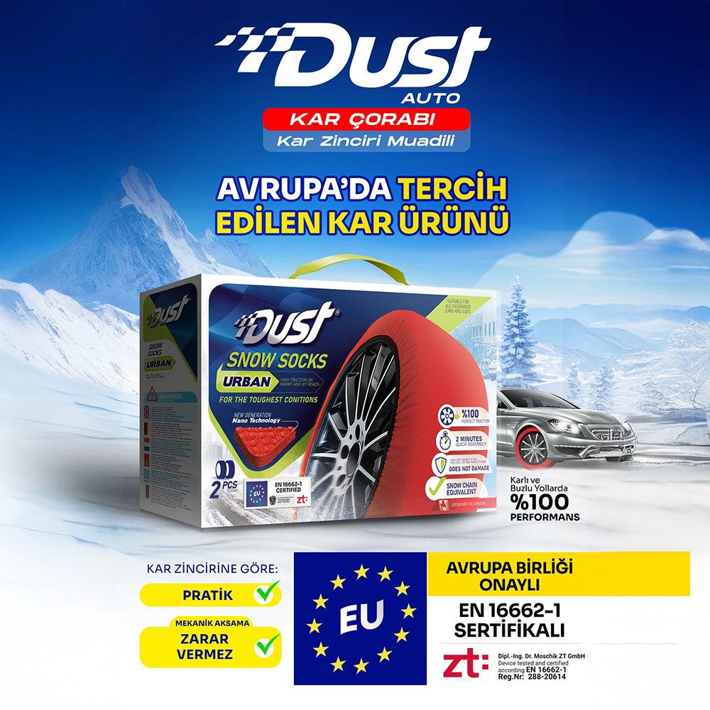 Dust Urban XX-Large Kar Çorabı 245/70R17.5
