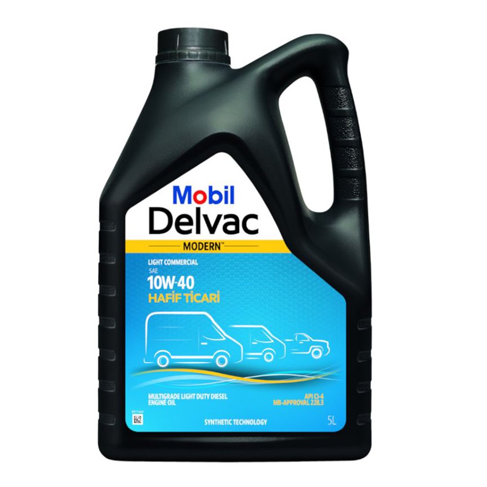 Mobil Delvac Modern 10W-40 Hafif Ticari Motor Yağı 5 Litre