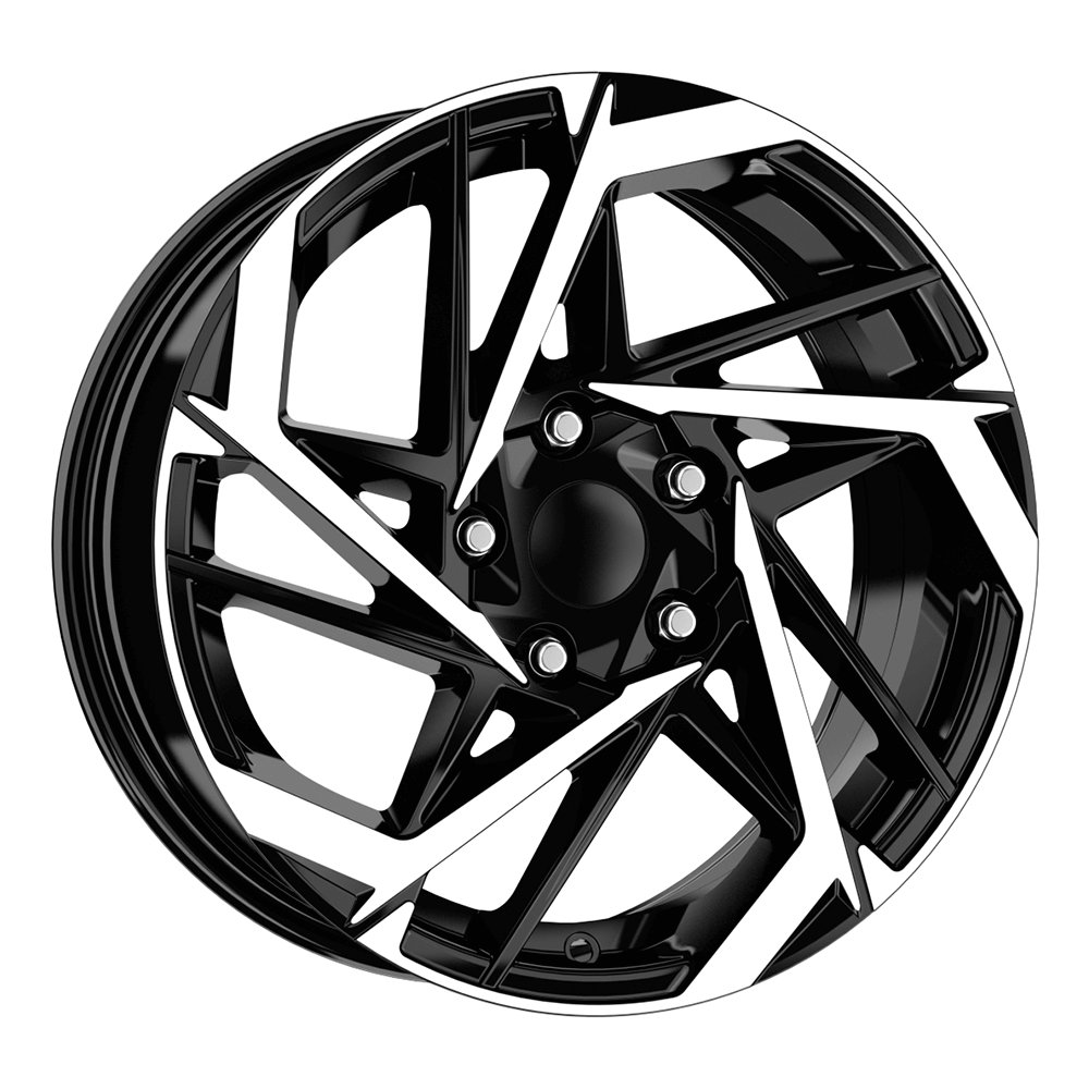 DY Jant DY1037 7.0x17 4x100 ET35 CB54.1 Black Diamond 17 inç Jant Takımı (4 Adet)