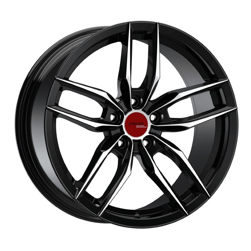Arceo 18126-1-41 8.0x18 5x112 ET34 CB73.1 Black Diamond 18 inç Jant Takımı (4 Adet)