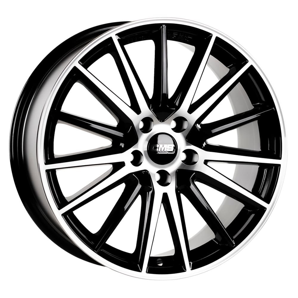 CMS 1024-01 8.0x19 5x112 ET50 CB57.1 Diamond Black Gloss 19 inç Jant Takımı (4 Adet)