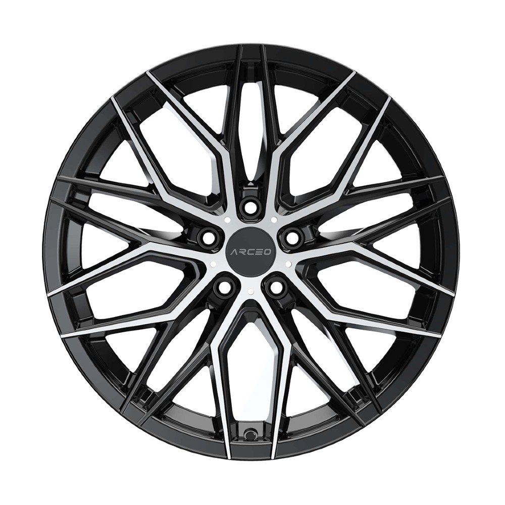 Arceo Valencia 20141-35 9.0x20 5x108 ET35 CB73.1 Black Diamond 20 inç Jant Takımı (4 Adet)