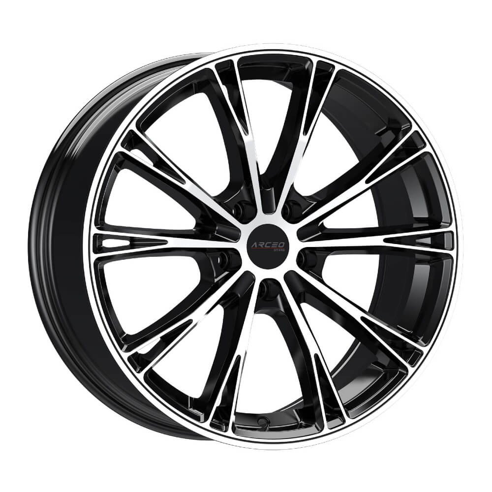 Arceo ASW01-21 8.5x19 5x112 ET45 CB66.45 Black Diamond 19 inç Jant Takımı (4 Adet)