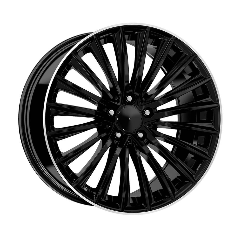 DY Jant DY988-1 8.0x18 5x112 ET40 CB66.6 Black Lip Diamond 18 inç Jant Takımı (4 Adet)