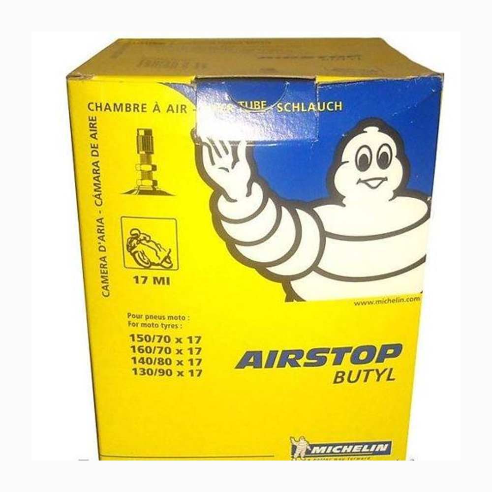 Michelin Airstop 17MI Motosiklet İç Lastik Düz Supap 160/70-17 (Düz Supap)