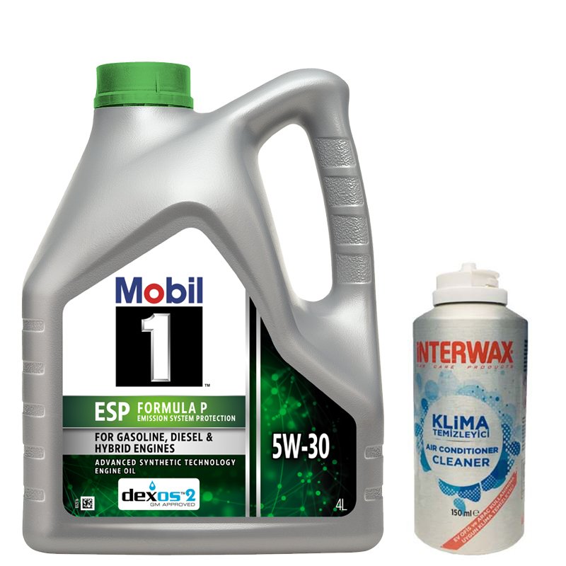 Mobil 1 Esp Formula P 5W-30 Tam Sentetik Motor Yağı 4 Litre & İnterwax Klima Temizleyici