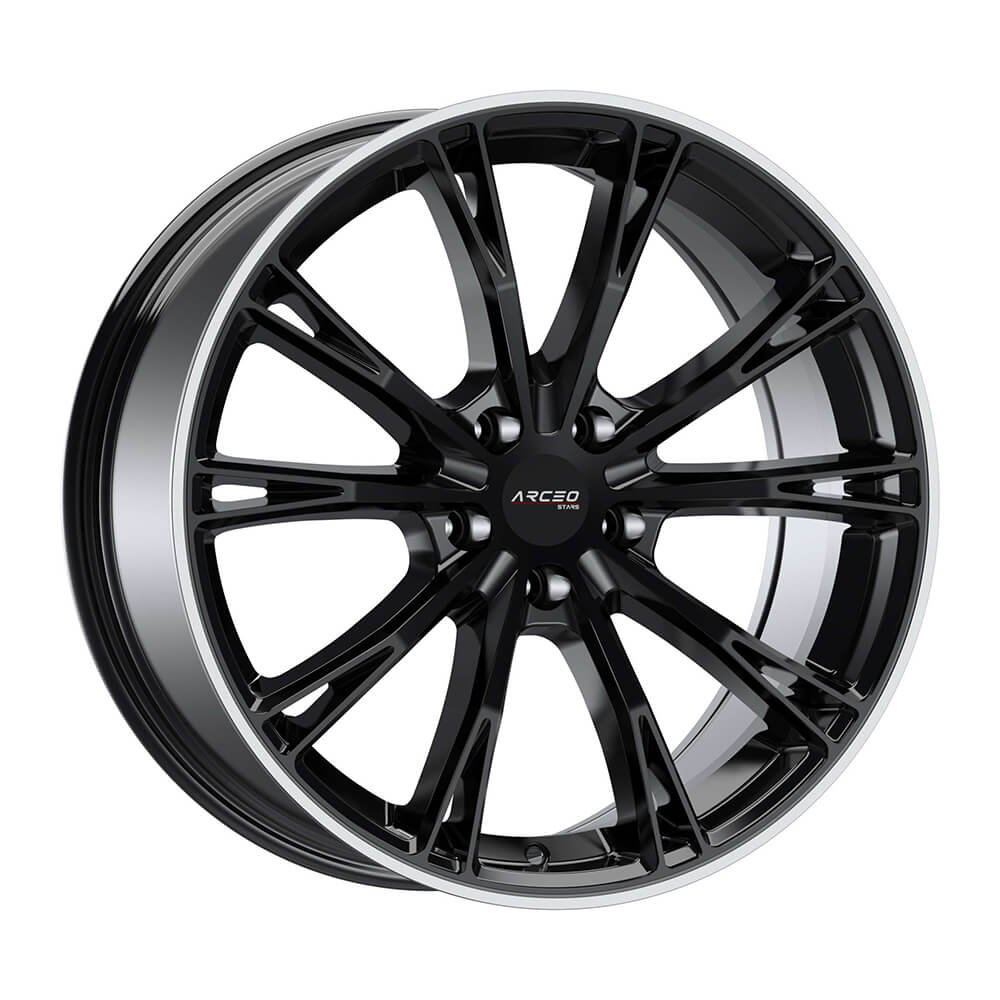 Arceo ASW01-62 8.5x20 5x112 ET45 CB73.1 Black Lip Diamond 20 inç Jant Takımı (4 Adet)