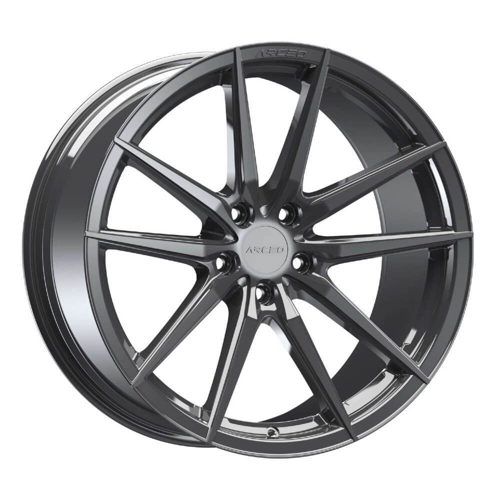 Arceo 18190-48 9.0x18 5x120 ET40 CB72.6 Glossy Titan 18 inç Jant Takımı (4 Adet)