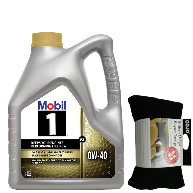 Mobil 1 FS 0W-40 Tam Sentetik Motor Yağı 4 Litre & Gojo Boyun Yastığı