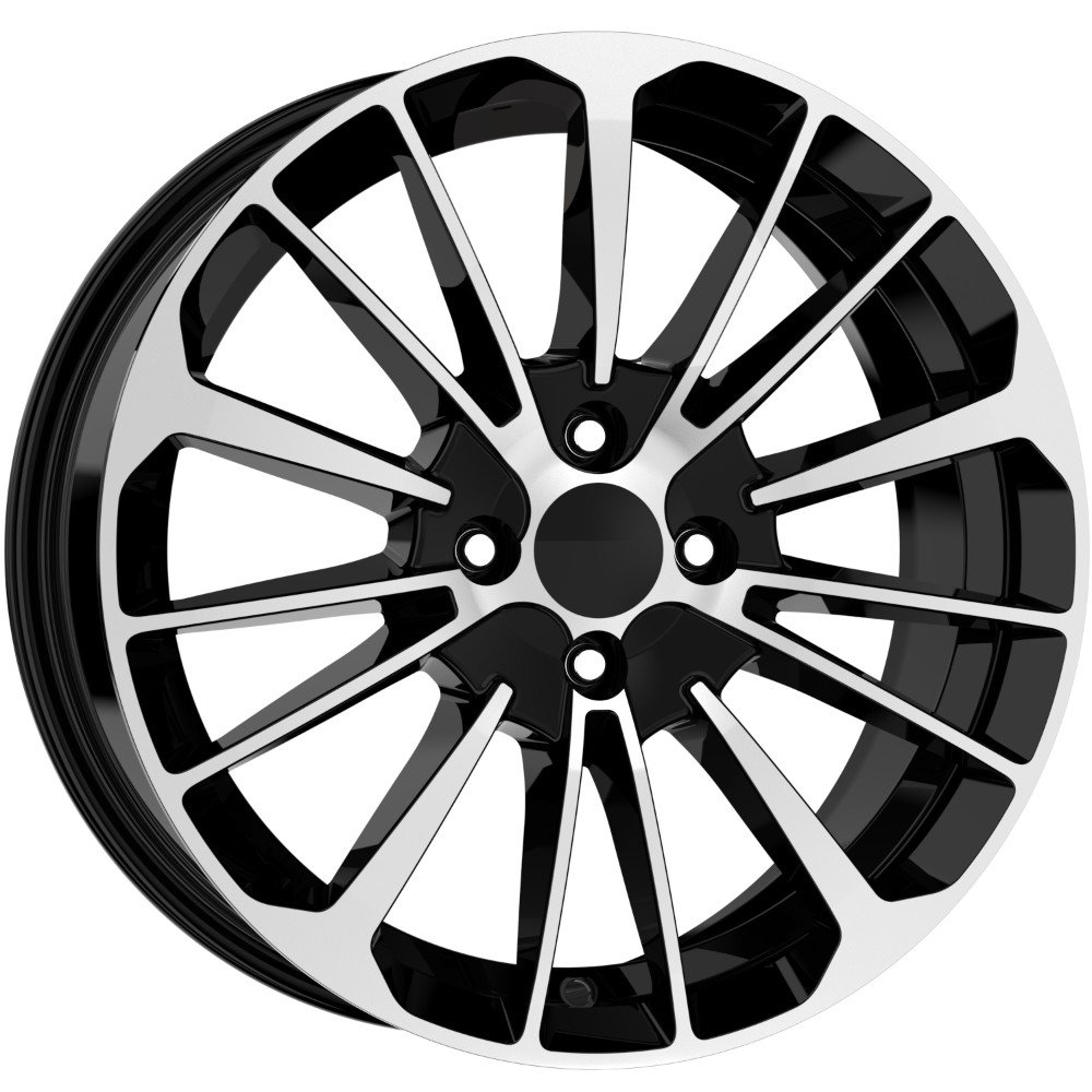 DY Jant DY1965 6.0x15 4x100 ET35 CB60.1 Black Diamond 15 inç Jant Takımı (4 Adet)