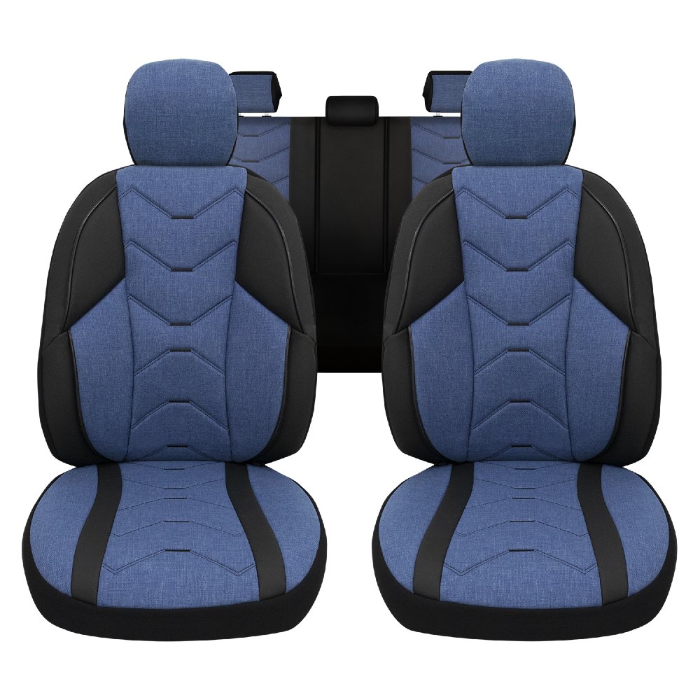 Minderland Verita Elegance Serisi Subaru Impreza 2000 - 2007 Oto Koltuk Kılıfı Keten - Deri Mavi