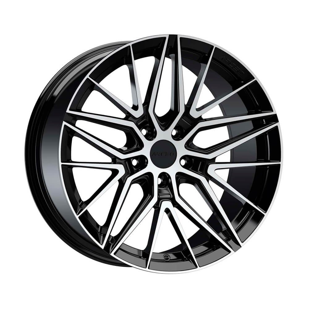 Arceo Sevilla 18193-18 8.0x18 5x114.3 ET35 CB73.1 Black Diamond 18 inç Jant Takımı (4 Adet)